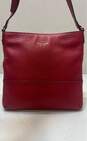 Kate Spade Red Pebbled Leather Zip Crossbody Bag image number 1