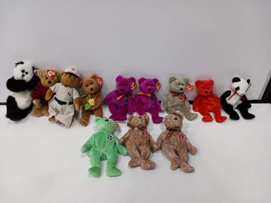 Lot of Assorted Ty Beanie Baby Beanbag Plush Toys image number 1