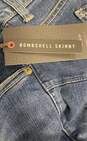 NWT Torrid Premium Womens Blue Bombshell Skinny Denim Jean Shorts Size 22 image number 6