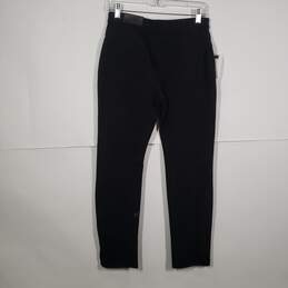 NWT Womens Flat Front Pockets Straight Leg Chino Pants Size 00 Short alternative image