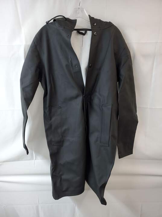 Stutterheim Black Rubber Rain Coat Mens Size XXS image number 1