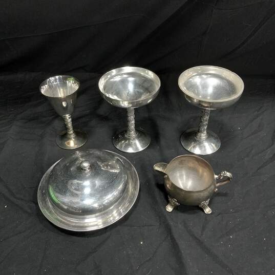 Bundle of Silver Goblets and Serving Pieces image number 1