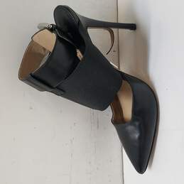 Michael Kors Black Leather Buckle Strap Pump Heels Shoes Size 35 alternative image