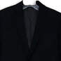 Mens Black Long Sleeve Pockets Notch Lapel Formal One Button Blazer Sz 40L image number 1