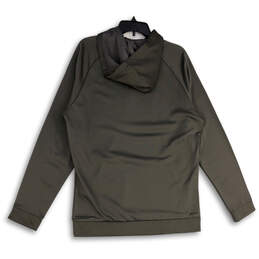 NWT Mens Gray Dri-Fit Long Sleeve Kangaroo Pocket Pullover Hoodie Size L alternative image