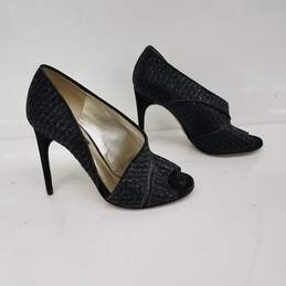 Dolce & Gabanna Leather Sequins Peeptoe Heels Size 35
