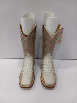 Roper Western Style Animal Pattern Leather Boots Size 8 - NWT