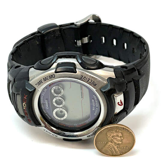 Designer Casio G-Shock GW-500A Stainless Steel Black Digital Wristwatch image number 2