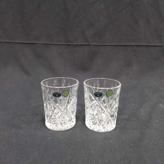 Bohemia Cut Crystal Decanter w/ 2 Glasses image number 4