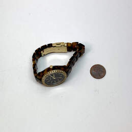 Designer Fossil ES2922 Brown Chain Strap Stainless Steel Quartz Wrist Watch alternative image