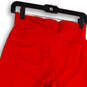 NWT Womens Red Dri-Fit Flat Front Pull-On Softball Capri Pants Size Small image number 1