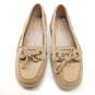 Sperry Angelfish Linen Boat Shoes Oat 6 image number 5