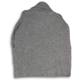 NWT John + Jean Womens Gray Waffle Knit Turtleneck Vest Sweater Size XL alternative image