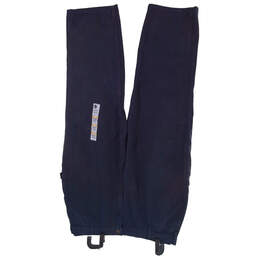 NWT Mens Blue Canvas Flat Front Pockets Straight Pants Size 40X30