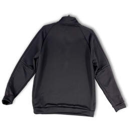 NWT Mens Black Long Sleeve 1/4 Zip Pullover Activewear T-Shirt Size Medium alternative image