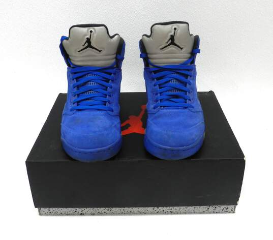 Jordan 5 Retro Blue Suede Men's Shoe Size 13 image number 2
