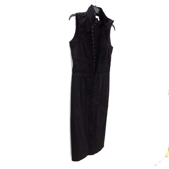 Saint Laurent YSL Black Sheath Victorian Ruffle Dress image number 4