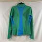 Women's Green The North Face 1/2-Zip Pullover, Sz. M image number 2