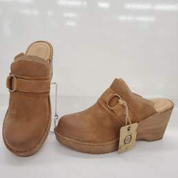 Born Women's Nola Leather Platform Clogs Sandal Size 8M
