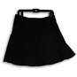 Womens Black Flat Front Stretch Side Zip Short Athletic Skort Size 6 image number 1