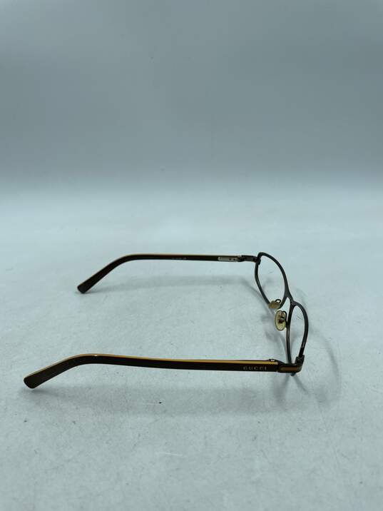 Gucci Bronze Oval Eyeglasses image number 5