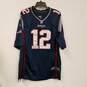 Nike Men's New England Patriots Brady #12 Navy Jersey Sz. XL image number 1