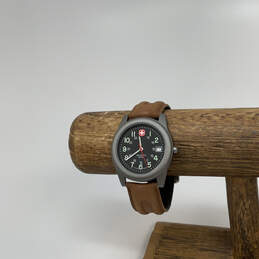 Designer Wenger Sak Design Marlboro Stainless Steel Round Analog Wristwatch