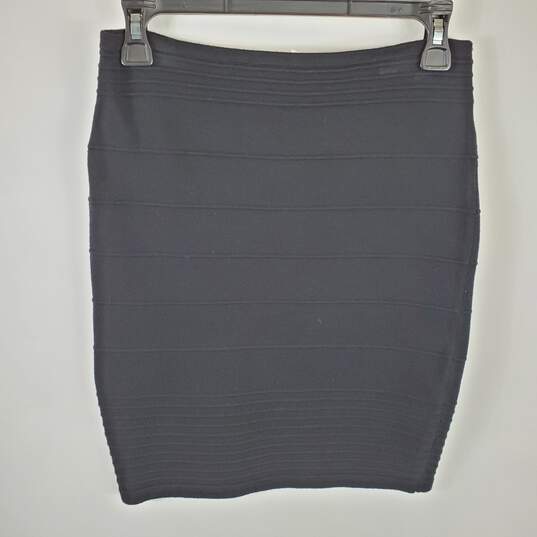 Max Studio Women Black Striped Midi Skirt S NWT image number 1