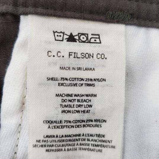 Filson's MN's Cotton Nylon Dark Gray Cargo Trousers Size 38 x 34 image number 4