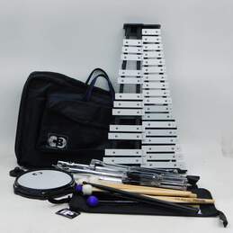 CB Brand 30-Key Model Metal Glockenspiel Set w/ Stand and Accessories