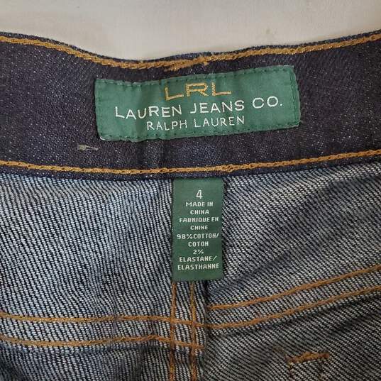 Lauren Ralph Lauren Women Dark Rinse Straight Jeans sz 4 image number 4