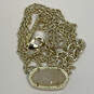 Designer Kendra Scott Gold-Tone Drust Stone Pendant Necklace w/ Dustbag image number 3