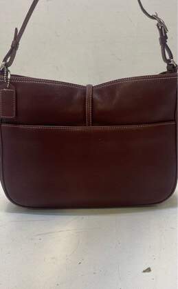 COACH 7751 Hamilton Clip Burgundy Leather Small Satchel Bag alternative image