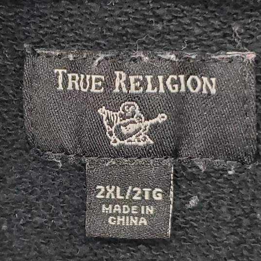 True Religion Men Black Graphic Zip Up 2X image number 3