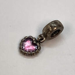 Designer Pandora Sterling Silver 925 ALE Pink Enamel Heart Charm alternative image