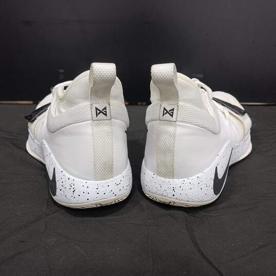 Nike Nike PG 2.5 Men's White and Black Shoes Size 14 image number 5