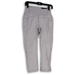 NWT Womens Gray High-Waisted Stretch Pull-On Capri Leggings Size Medium
