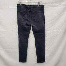 NWT Current Elliot WM's Black Over dyed Distressed Skinny Jeans Size 30 x 28 alternative image