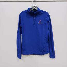 The North Face Women's Blue 1/4 Zip Pullover Shirt size S
