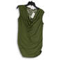 NWT Womens Green Sleeveless Lace Back Pullover Blouse Top Size Medium image number 1