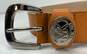 Michael Kors Brown Leather Belt Women's Size S image number 2