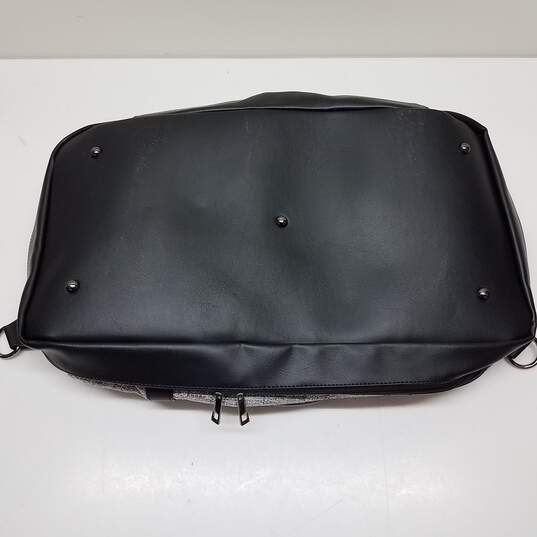 OPAGE Grey Weekender 3pc. Canvas Travel/Duffel Bag Set w/ Crossbody & Toiletries Bags image number 4