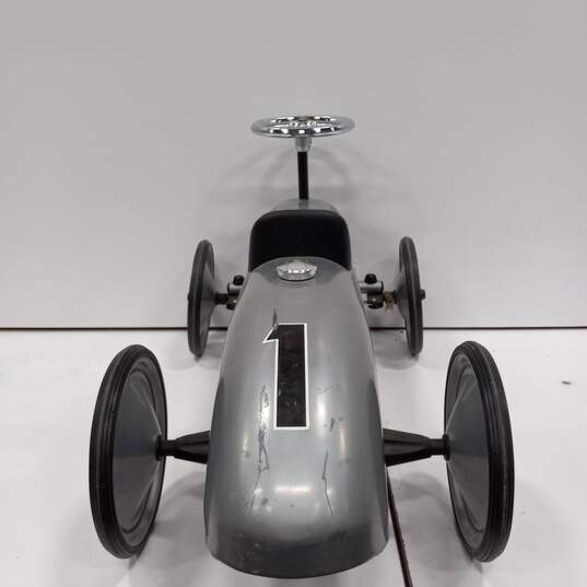 Schylling Speedster Silver Race Car Ride-On Scooter image number 2