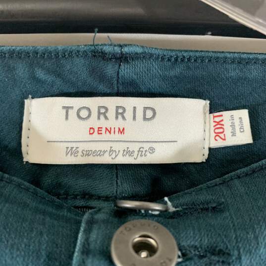 Women's Teal Torrid Jeans, Sz. 20XT image number 3