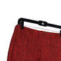 NWT Womens Red Elastic Waist Wide Leg Slim Pull-On Ankle Pants Size 10 image number 4