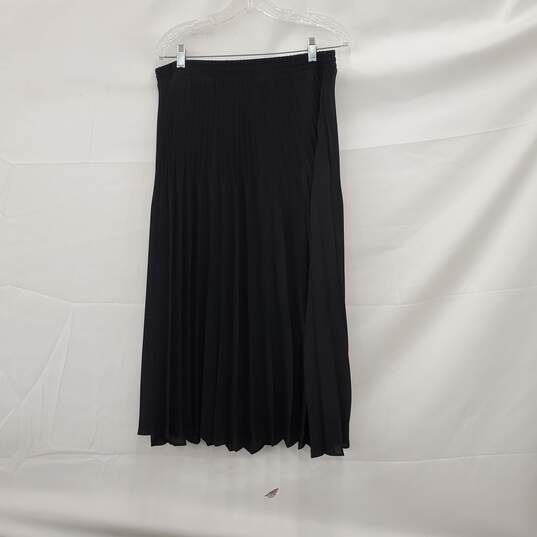Max Studio Black Pleated Skirt Size XL NWT image number 1