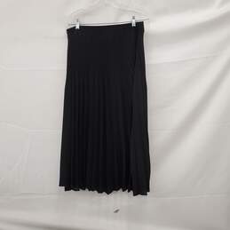 Max Studio Black Pleated Skirt Size XL NWT
