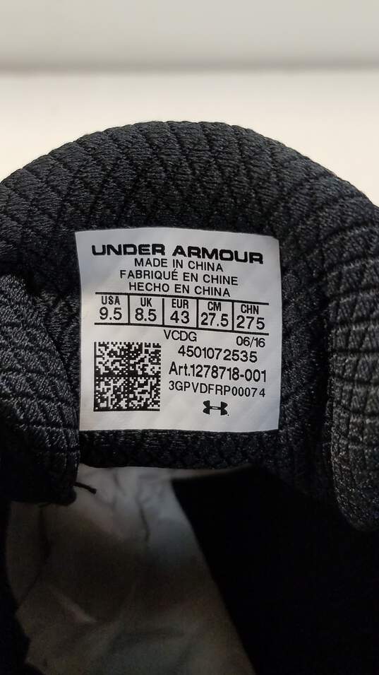 Under Armour UA Ignite Low St Men Shoes Black Size 9.5 image number 7