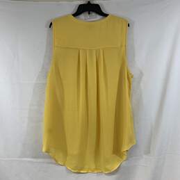 Women's Yellow Torrid Sleeveless Blouse, Sz. 2 alternative image