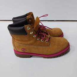 Timberland Women's Beige & Pink Boots Size 7 alternative image